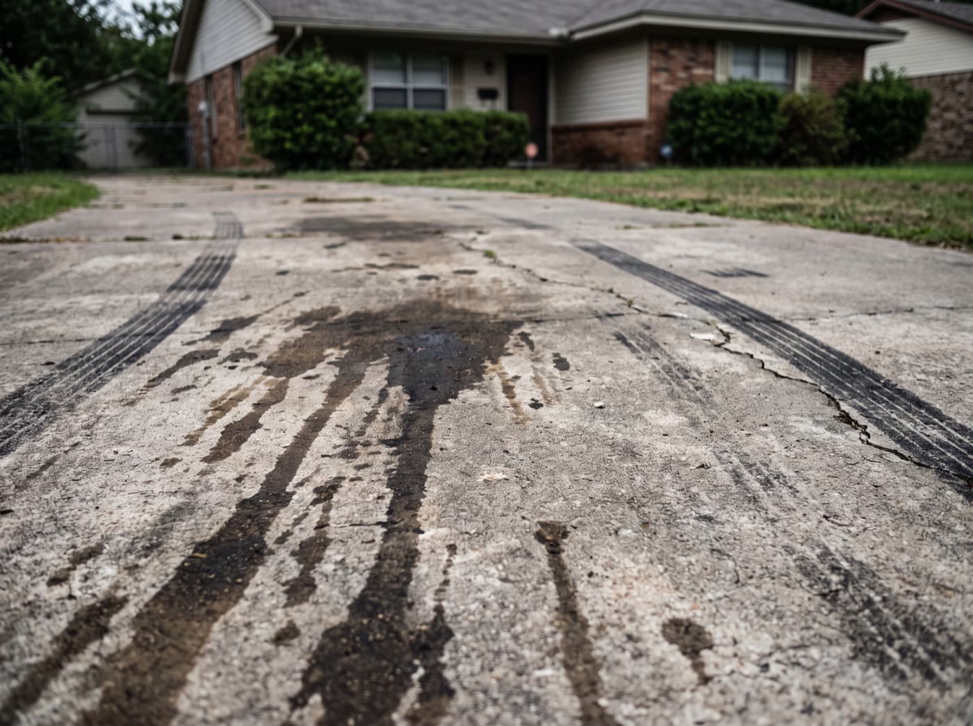 Power Washing · Driveway — before and after — before